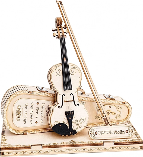 Holz-3D-Puzzle Viola – dekoratives Modell