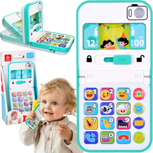 Interaktives musikalisches Klapptelefon für Kinder