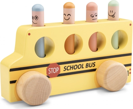 Pop-up – herausspringende Stifte – Schulbus