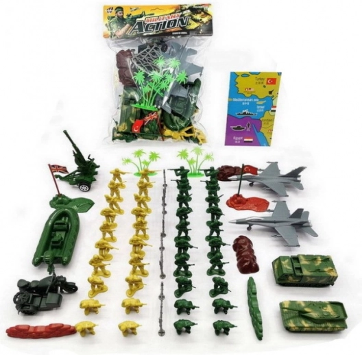 Armee-Figuren in Folie