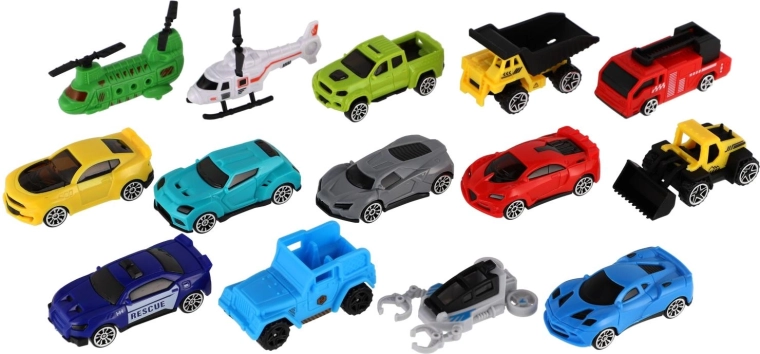 14 verschiedene Fahrzeuge für endlosen Spielspaß