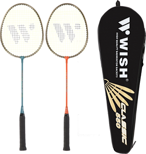 Badmintonschläger-Set Wish Alumtec 550K mit Hülle