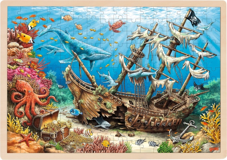 Steckpuzzle aus Holz – versunkenes Schiff Santa Elena – 1 Stück