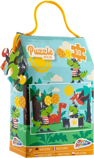 Puzzle Dinosaurier 30 Teile 29 × 18 cm