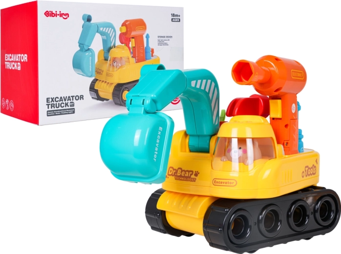 Multifunktionaler zerlegbarer Kinder-Bagger mit Licht und Sounds