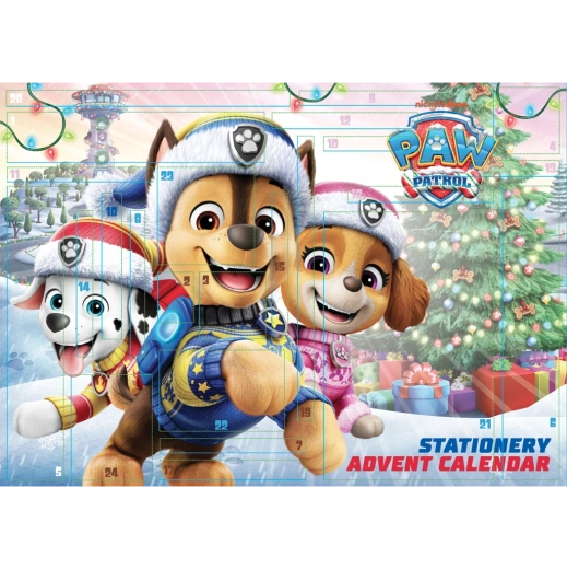 PAW Patrol Adventskalender mit Schreibwaren