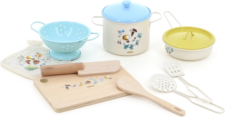 Vilac Metall-Kochgeschirr-Set My Nature Kitchen