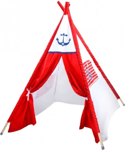 Kinder-Tipi-Zelt mit Anker-Motiv