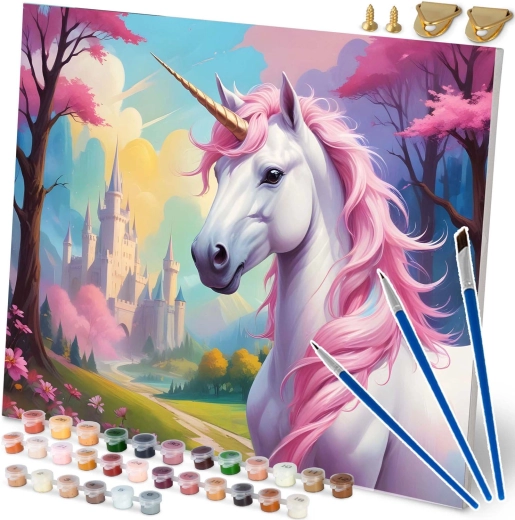 Malen nach Zahlen 40 × 50 cm Massido Einhorn