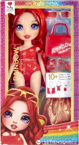 Rainbow High stylische Schwimmpuppe Ruby Red