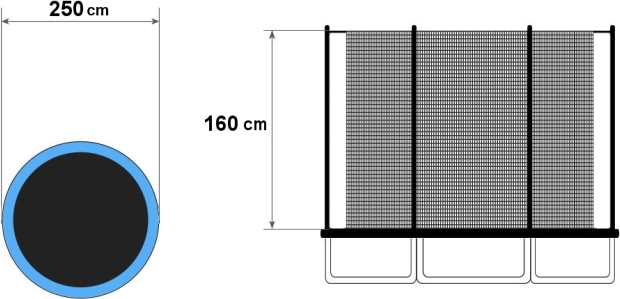 Universelle Passform für 8-ft-Trampoline