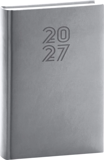 Notique Tageskalender Aprint 2027 grau 15 × 21 cm