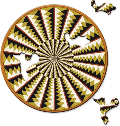 Rundes Puzzle CURIOSI Picoli Karussell 33 Teile