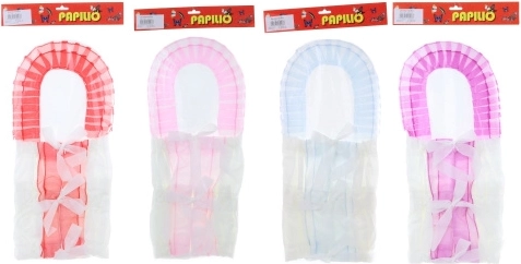 Bunte Puckdecke für Puppen 45–50 cm