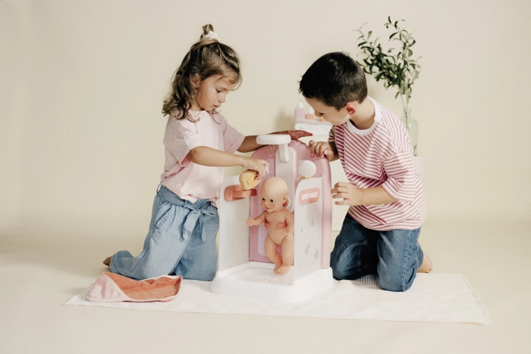 Echte Dusche ohne Batterien