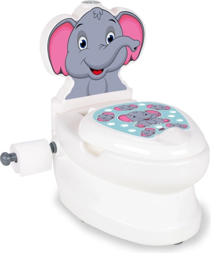 Kinder-Töpfchen JAMARA Elefant mit Spülgeräusch und Toilettenpapierhalter
