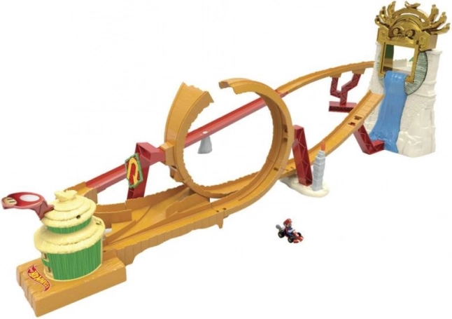 Mario Kart Donkey Kong Insel Rennstrecke mit Hot Wheels Auto