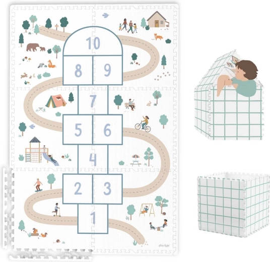 Play&Go Tiloo EEVAA Spielmatte und Häuschen Hopscotch