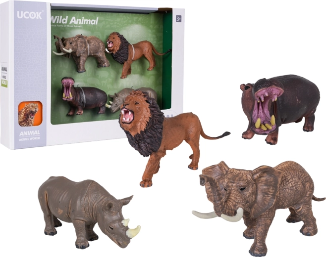 Set realistischer Wildtierfiguren (4 Stk.)