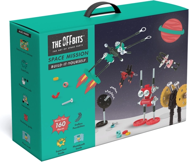 Tragbare Box mit Griff und 160+ Teilen