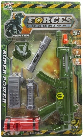 Militär-Set für Kinder 30 cm mit Licht- und Soundeffekten