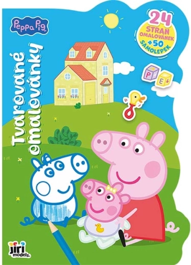 Stanz-/Formausmalbilder Peppa Wutz mit Stickern – 1 Stück