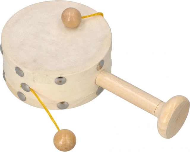 Kinderhandtrommel mit Holzkugeln