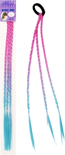 Haargummi mit Zopf für Kinder 41 cm