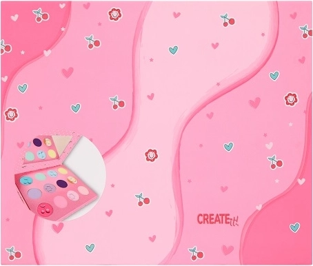 Create It! pastellige Lidschattenpalette mit Spiegel (12 Farbtöne)