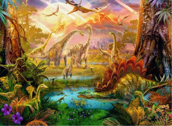 Puzzle mit Dinoland-Motiv von Ravensburger, 500 Teile