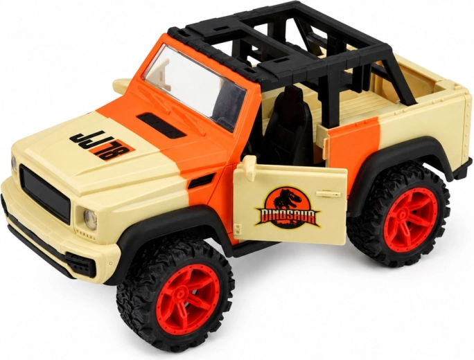 Geländewagen mit zu öffnenden Türen und Heckklappe