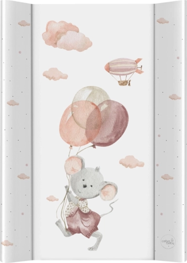 Ceba Baby Wickelauflage mit fester Platte 50 × 70 cm basic mouse