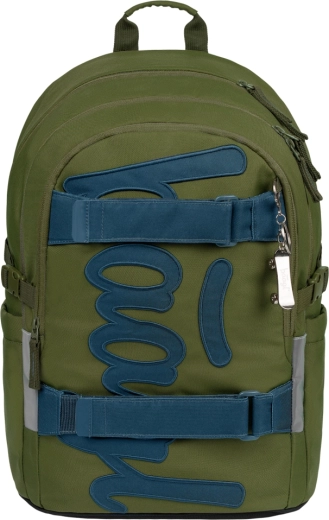 Ergonomischer Rucksack mit Skateboard-Halterung und Fach für 15