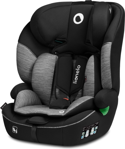 Autokindersitz LIONELO Levi One i-Size, 76–150 cm, Black Grey
