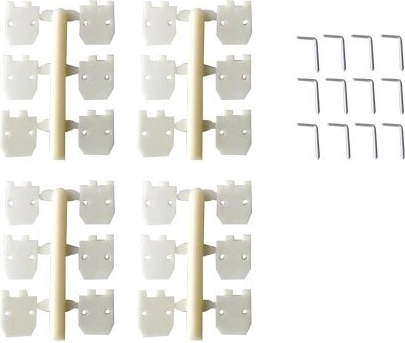 Scharniere JAMARA 11,2 × 11,2 mm, 12 Stück