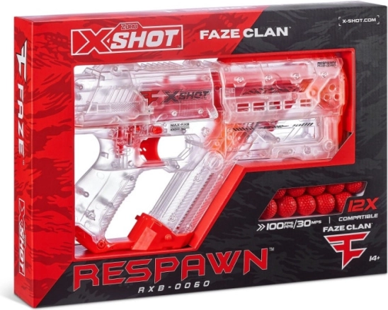 X-Shot FaZe Respawn Kugelblaster 12 Kugeln