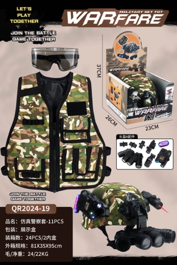 Militärset für den kleinen Soldaten mit Helm