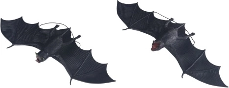 Hängende Gummifledermaus 32 × 11 cm