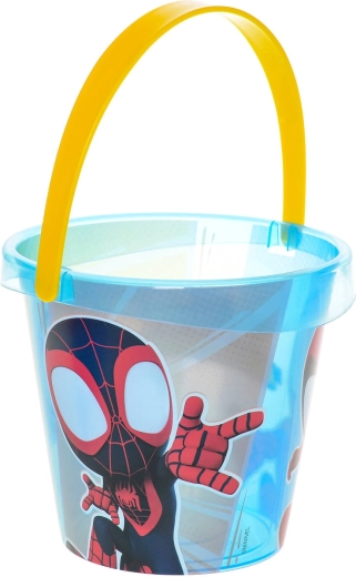 Transparenter Eimer mit Spider-Man Motiv