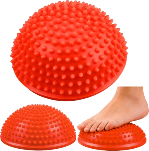 Sensorische Balance-Halbkugel zur Fußmassage 16 cm – orange