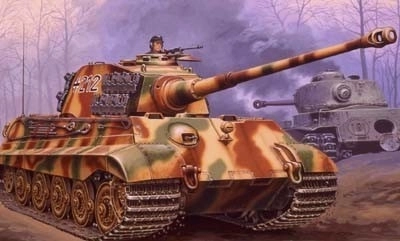 Plastikmodell des Panzers Tiger II Ausf. B