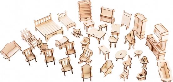 Holz-3D-Puzzle Möbel