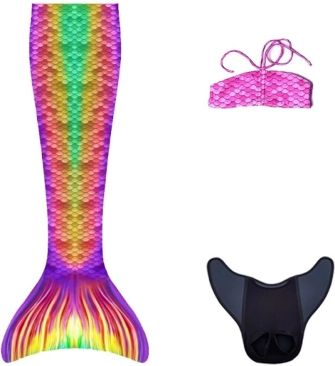 Meerjungfrauenschwanz - Monoflossen zum Schwimmen Cancun + Bikini