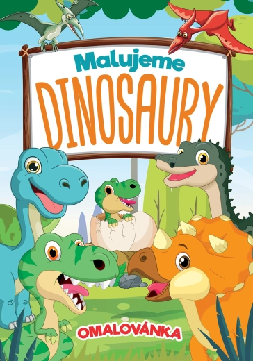 Wir malen Dinosaurier - Malbuch für Kinder
