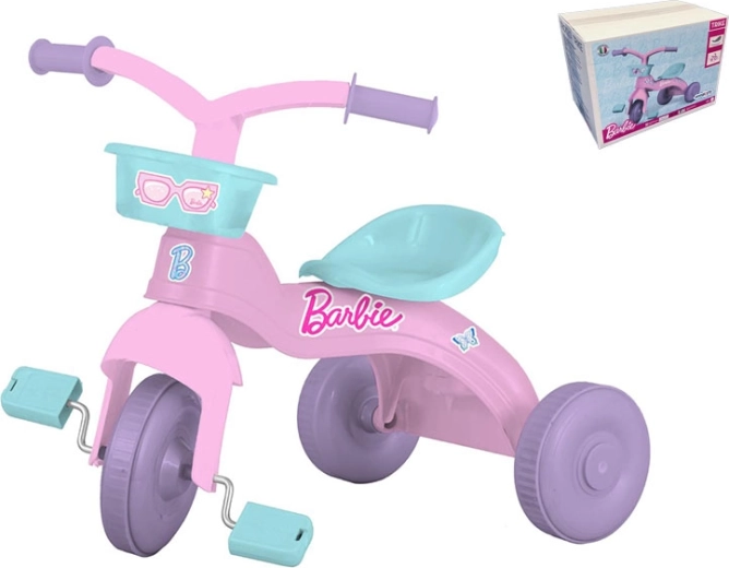 Rosa Kinder-Dreirad BARBIE mit vorderem Korb