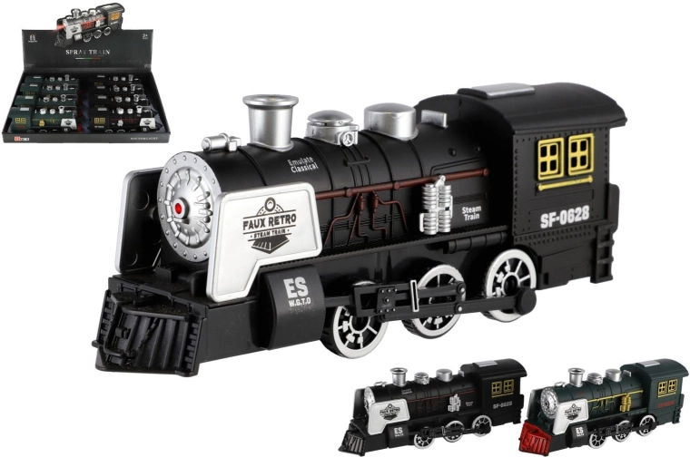 Batteriebetriebene Stoß-Lokomotive mit Licht und Sound 20 cm