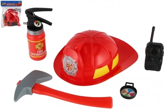 Feuerwehrspielset für Kinder mit Helm und Zubehör