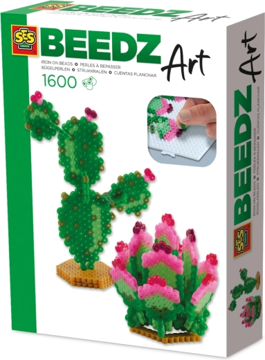 Bügelperlen-Set Art – Kakteen und Sukkulenten 3D