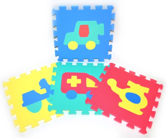 Weiche Puzzleteile Transportmittel