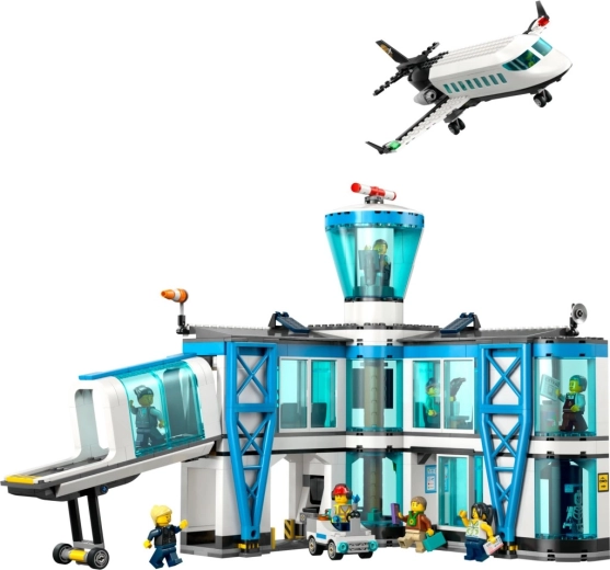 Realistischer Flughafen mit interaktiven Funktionen